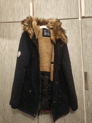 Long jacket used, dark blue, size large