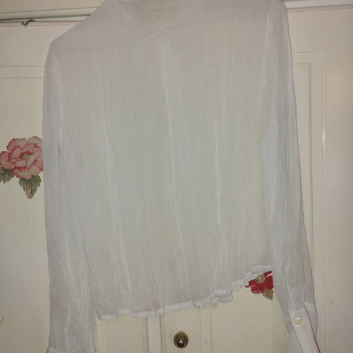 White shirt sea through used, size M