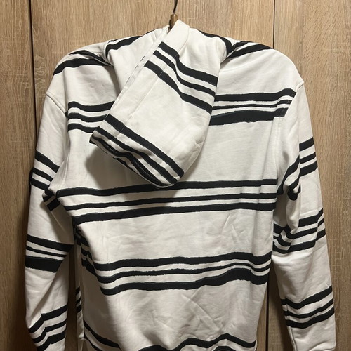 Stone Island x Supreme hoodie, black and white, size M