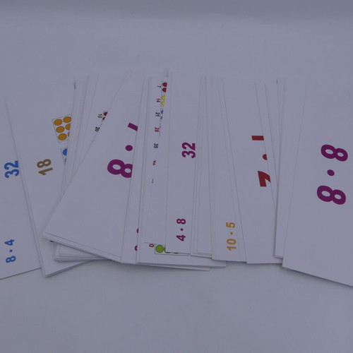 Multiplication game used, 90 cards