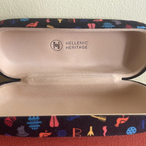 Hellenic Heritage glasses case new, black multicolor