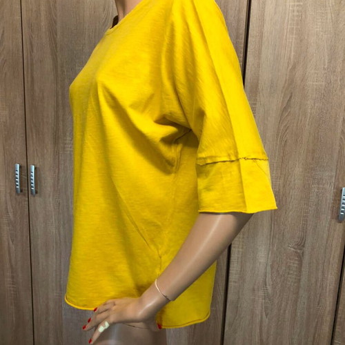 Noshame yellow blouse, size M, 100% cotton