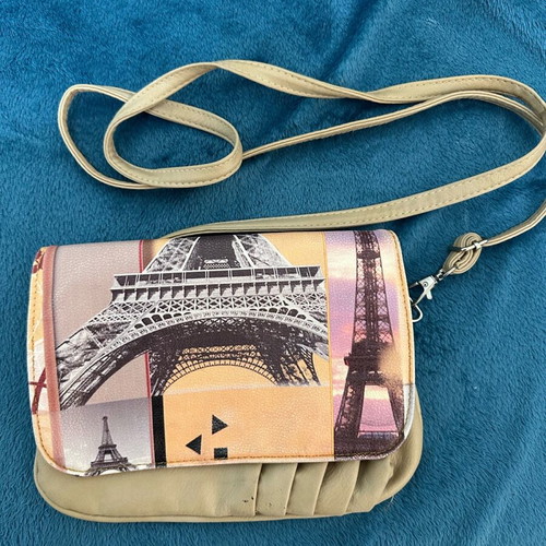 Women's crossbody bag used, beige