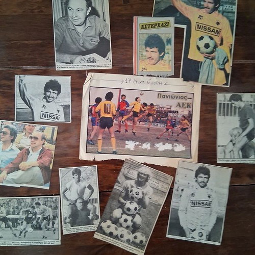 AEK clippings used, about 140, 1980s