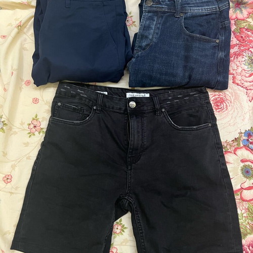 Men's pants and shorts pack like new, 3 pieces