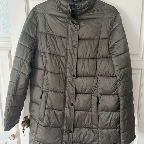 Barbour μπουφάν Winter Tartan μεταχειρισμένο, γκρι-καφέ, μέγεθος UK 16