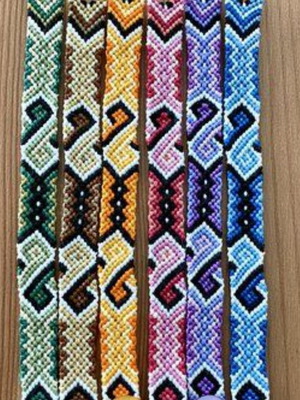 Macrame bracelet made to order with emoticon and color combination