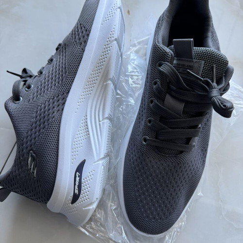 Men's Athletic Shoes size 44 new, white and grey