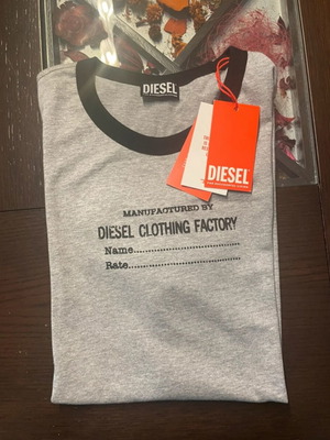 Authentic grey Diesel t-shirt men's new size M