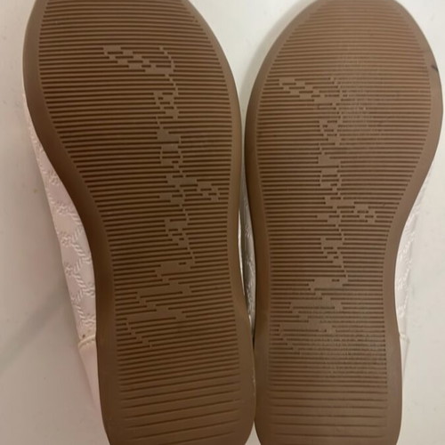 Mayoral children's ballerina shoes with bow and elastic, white, size 26