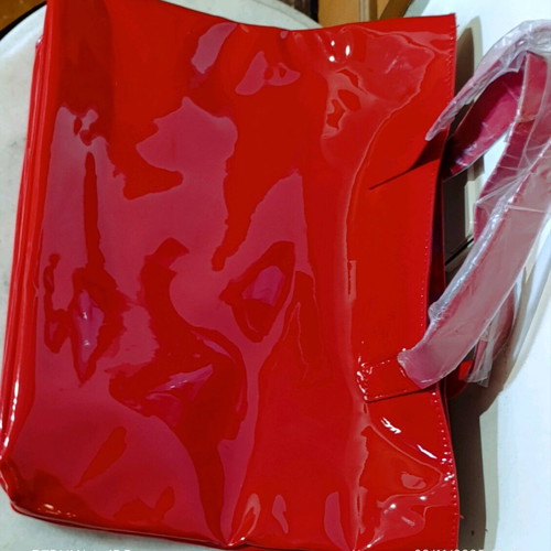 Marc Jacobs red patent leather handbag new