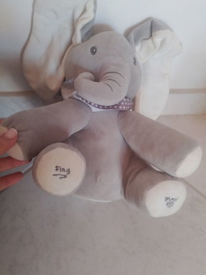 Plush elephant toy like new, mechanical and functional