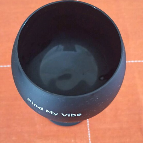 Cocktail glass black like new, height 20 cm