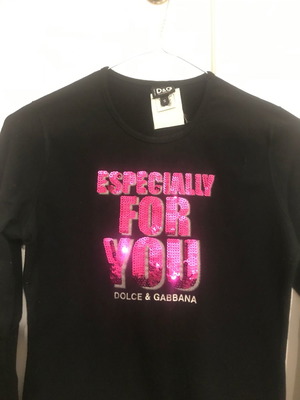 Dolce Gabbana винтидж блуза употребявана, с дълъг ръкав, размер small, черна