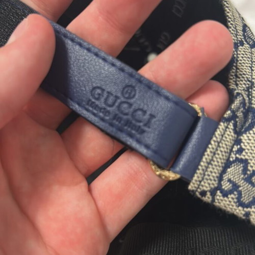 Gucci cap, beige and blue