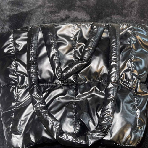 Shoulder bag used, black, spacious and durable