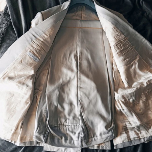 Versace original suit XL, light grey