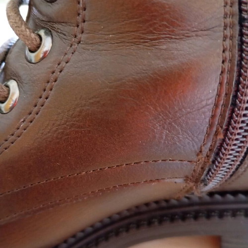 Brown ankle boots with laces and zipper size 38 like new