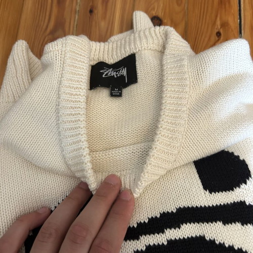 Stüssy knitted sweater beige medium like new
