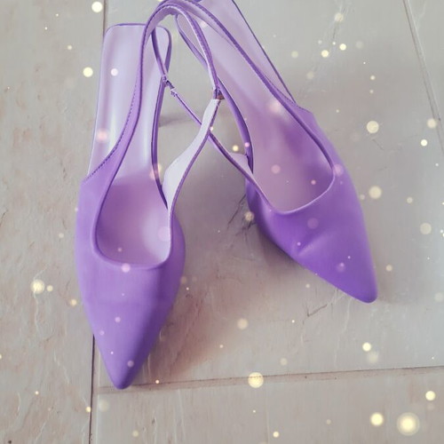 Only purple satin mules size 41 new