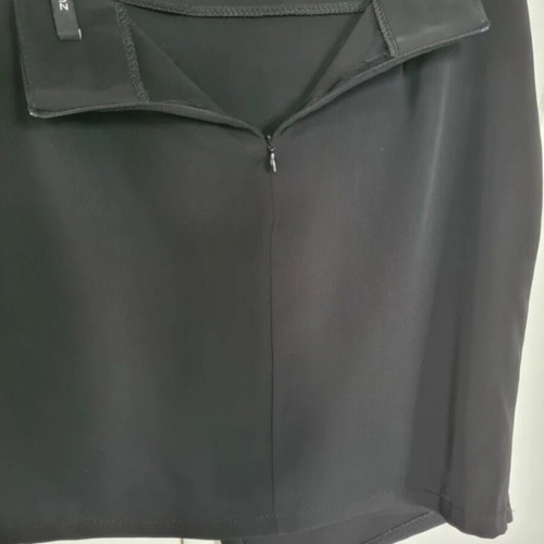 Zuiki Italian Mini Skirt Asymmetric Wrap New XS/S Black