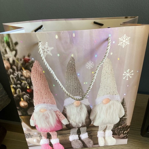 Paper bag with glitter medium size new