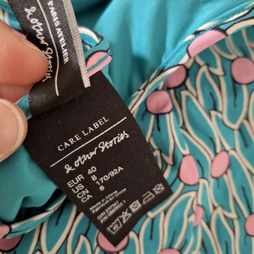 & Other Stories one-piece swimsuit like new, colorful with pink polka dots