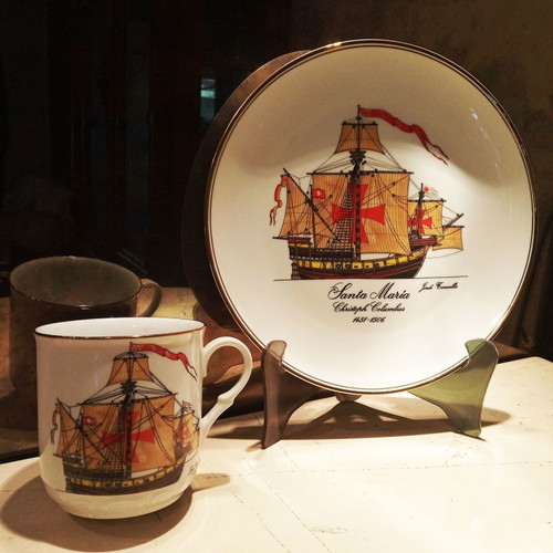 Porcelain collection The Ships of the Great Navigators new, set of 12 plates and cups Furstenberg