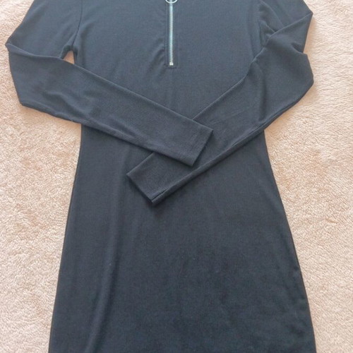 Women's rib dress black like new size M