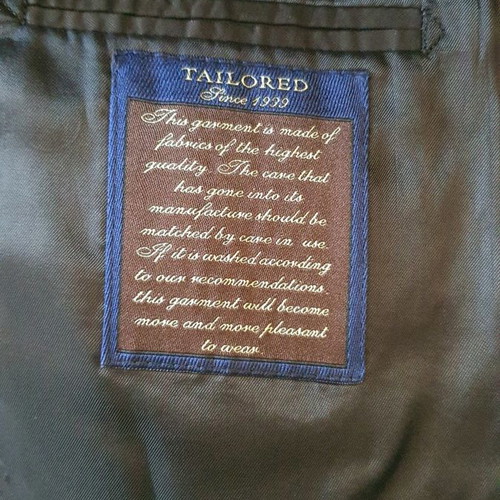 Men's Italian suit used, 100% virgin wool, size 48