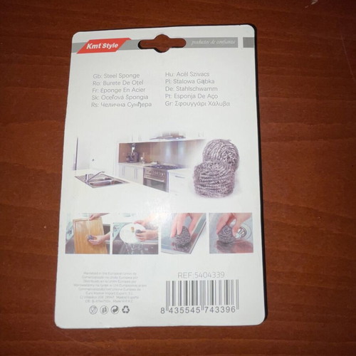 Kmt Style stainless steel wire kitchen scrubber