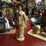 Japanese culture collection used, handmade sculptures