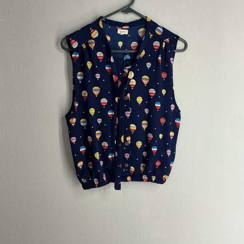Crop Shirt M new, colorful balloon print