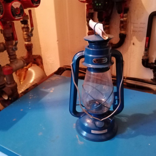 Storm Lantern "Θυελλης" Metal Blue Large