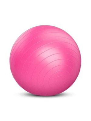 Exercise ball 55cm like new, pink for core workouts