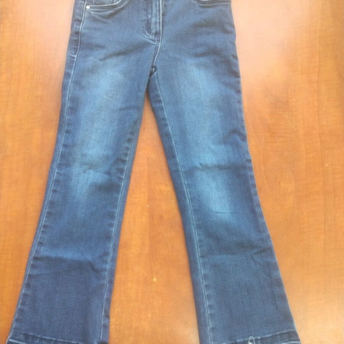 Jeans bell-bottom pants used, blue, Orchestra, 122 cm, 7 years old