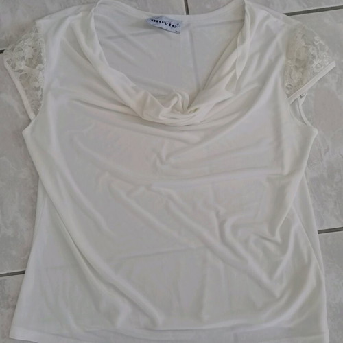 Women's summer blouse M-L white like new