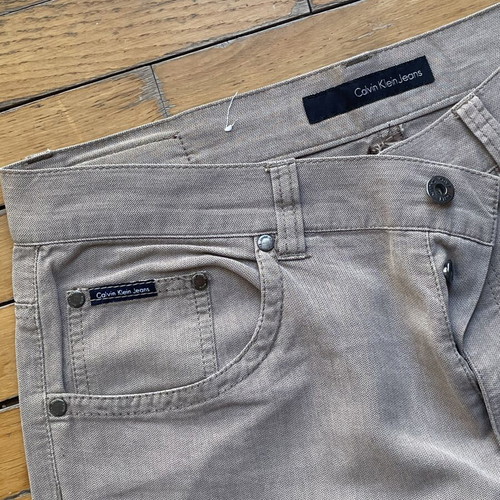 Calvin Klein fabric pants like new, beige