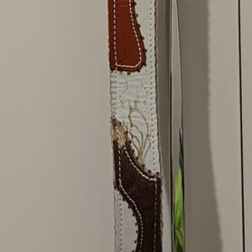 Women's animal print belt 100cm used with embossed details