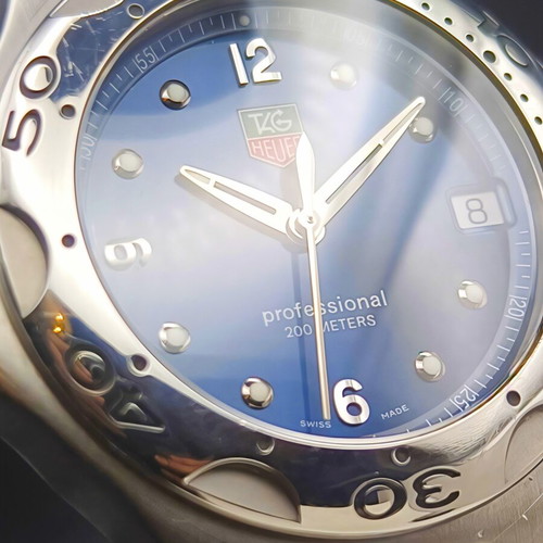 TAG Heuer Kirium Professional 200m watch used, blue sunburst dial