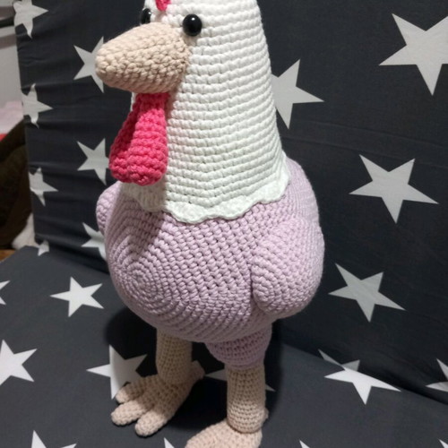 Chicken doll handmade knitted amigurumi new 35cm