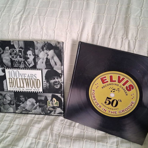 Elvis Forever in the Groove and 100 Years of Hollywood books like brand new