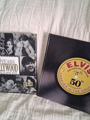 Elvis Forever in the Groove and 100 Years of Hollywood books like brand new