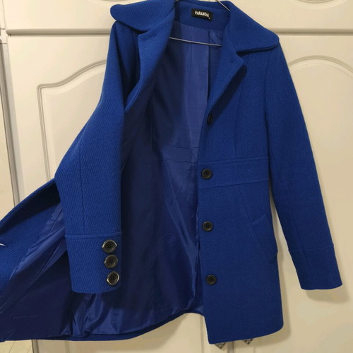 Women's wool coat Paranoia blue size M like new