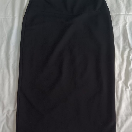 Shein midi fitted skirt, black, size M