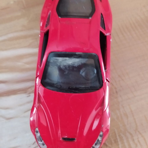 Iron toy cars used, pack of 3, with opening doors, 12-13 cm