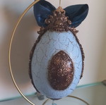 Easter egg handmade from Plexiglas new, 15 cm