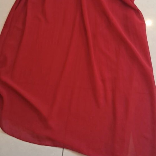 Zara red transparent shirt size S like new
