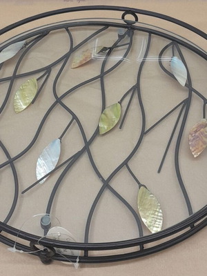 Round metal tray 45 cm new