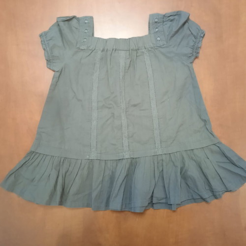 H&M tunic khaki for girl 5 years like new, cotton fabric